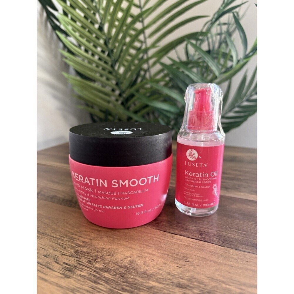 Luseta Keratin Smooth Hair Mask And Keratin Oil